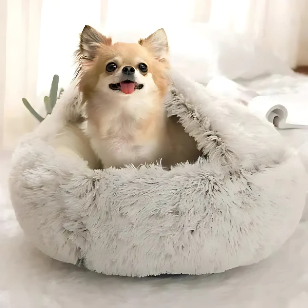 Maliben | Dog Bed Soft Plush Cave House