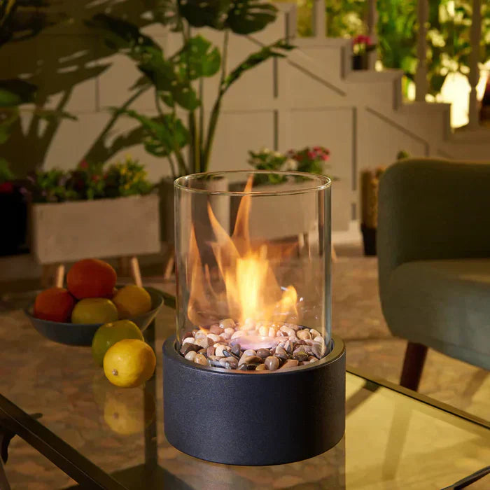 Maliben | Stylish Table Fireplace Glowluxe Lantern For Coziness At Home