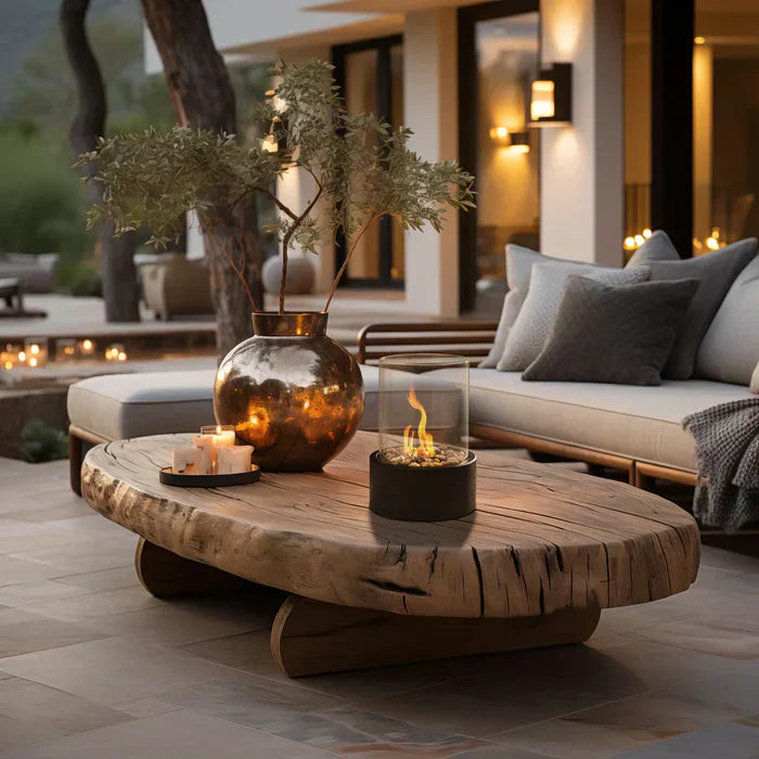 Maliben | Stylish Table Fireplace Glowluxe Lantern For Coziness At Home
