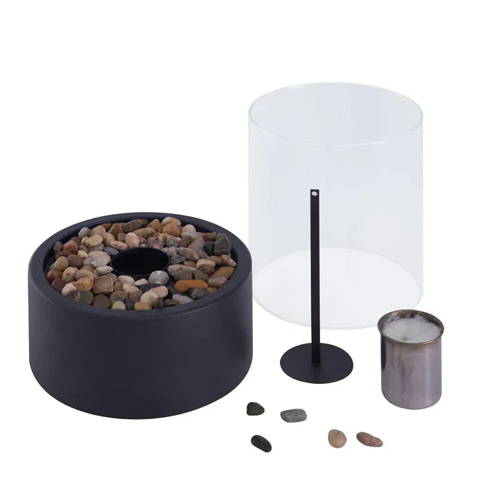 Maliben | Stylish Table Fireplace Glowluxe Lantern For Coziness At Home