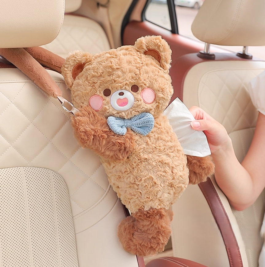 Maliben | Cuddle Bear Plush Tissue Box