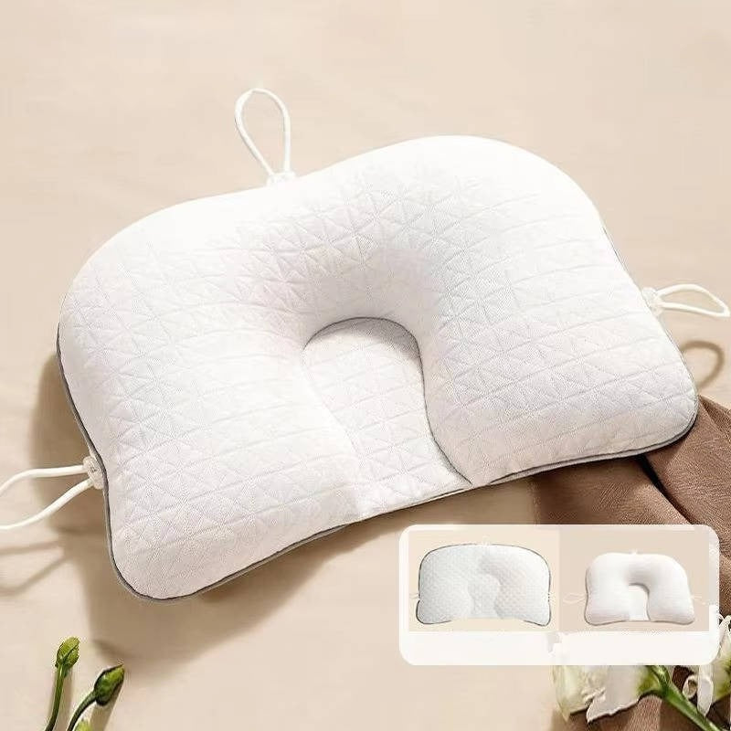 Maliben | Baby Pillow With Memory Foam And Cotton Cover, Portable Infant Support Cushion