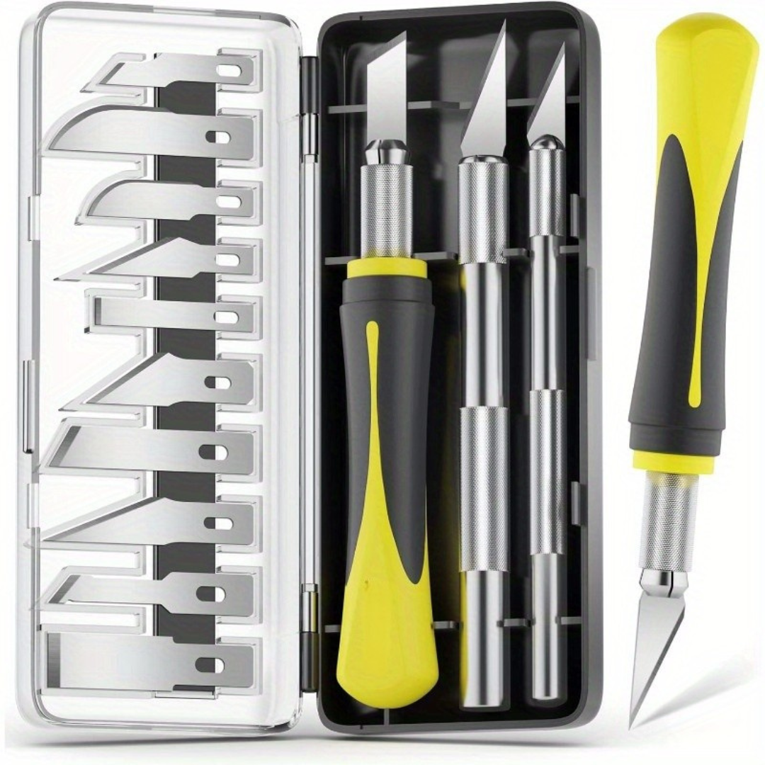Maliben | Precision Wood Carving Knife Set For Easily Carved Pumpkins | Sharp Ergonomic Blades