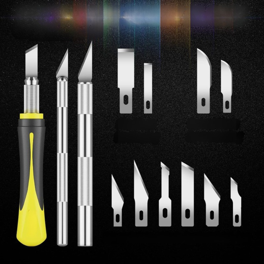 Maliben | Precision Wood Carving Knife Set For Easily Carved Pumpkins | Sharp Ergonomic Blades
