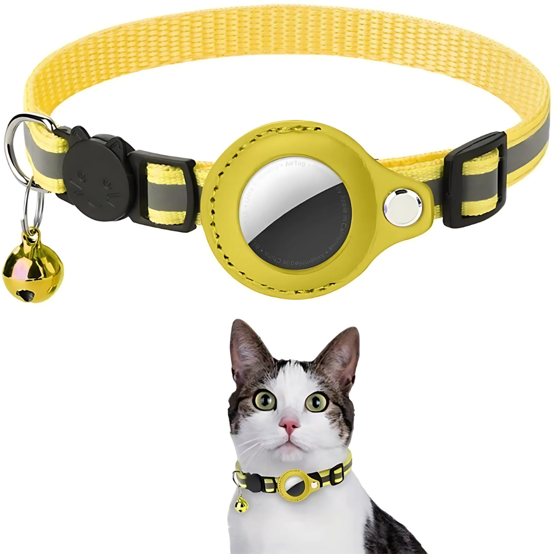Maliben | Cat Collar With Bell And GPS Tracker Holder