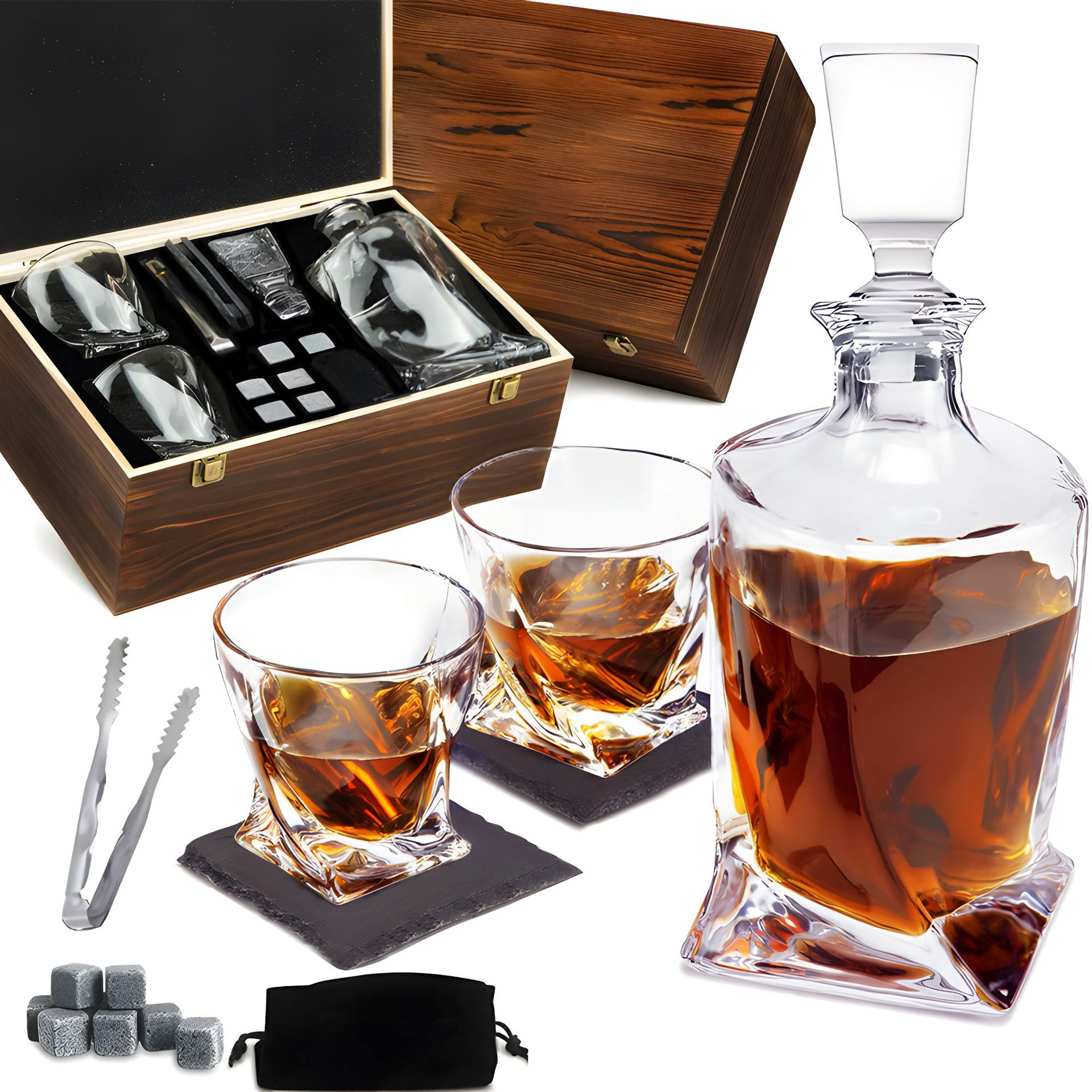 Maliben | Luxury Crystal Prestige Pour Decanter - Luxury Crystal Whisky Set