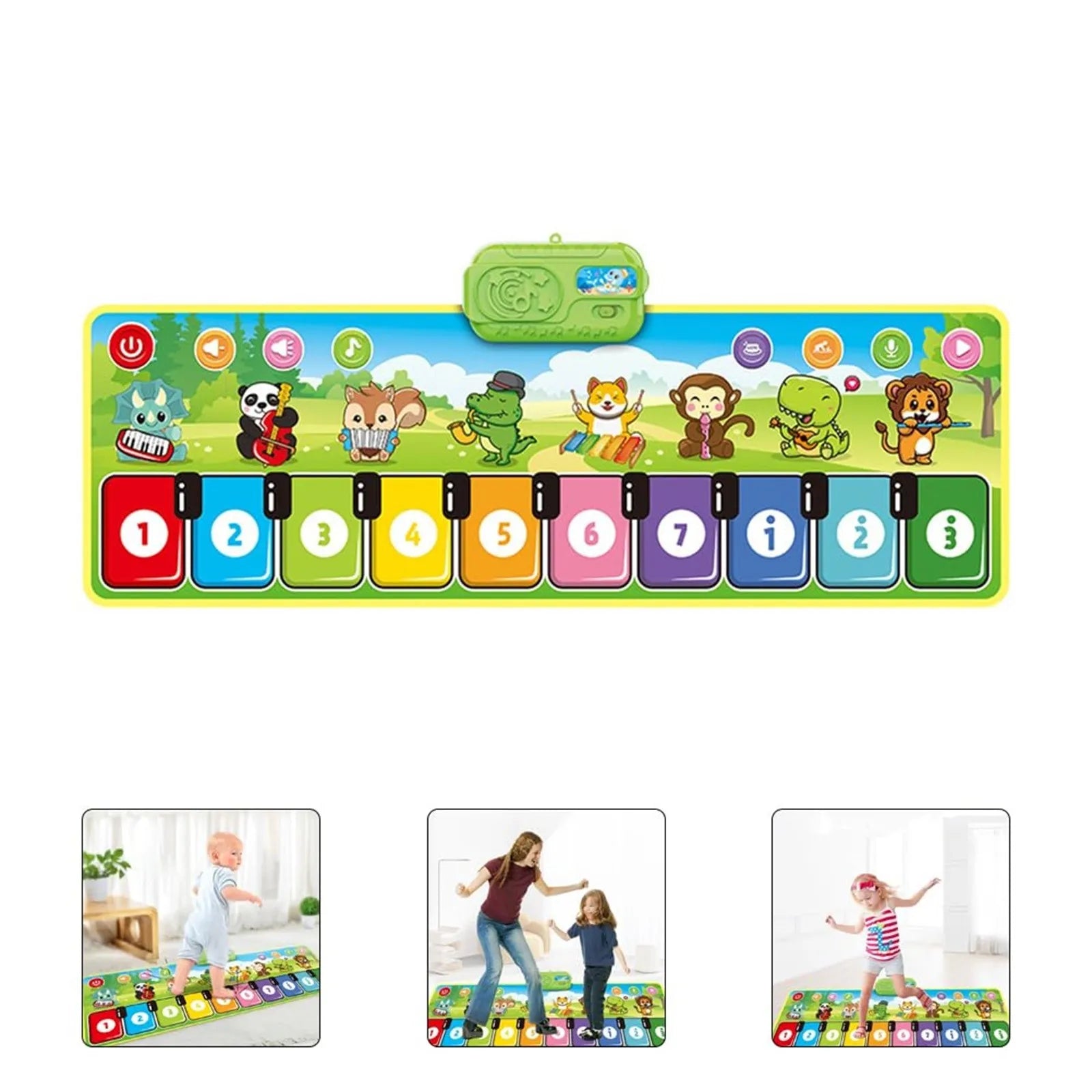 Maliben | Melodydance | Musical Fun - Piano Playmat With 8 Instrument Sounds For Toddlers