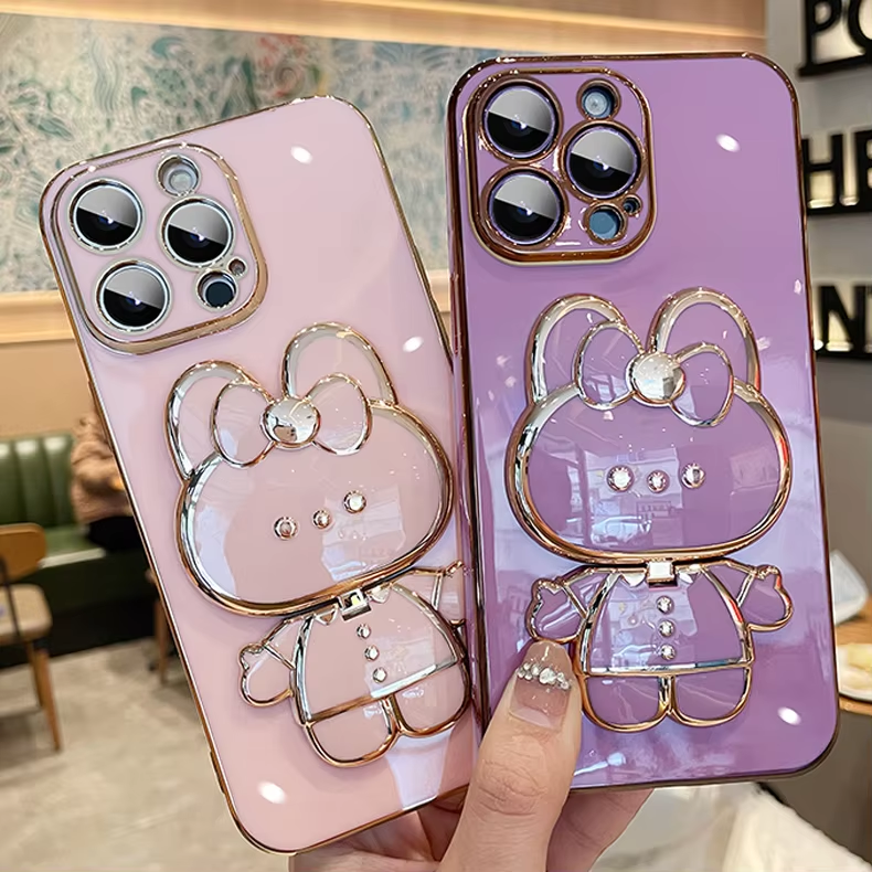 Maliben | 3d Bunny Korean Style Mirror Iphone Case