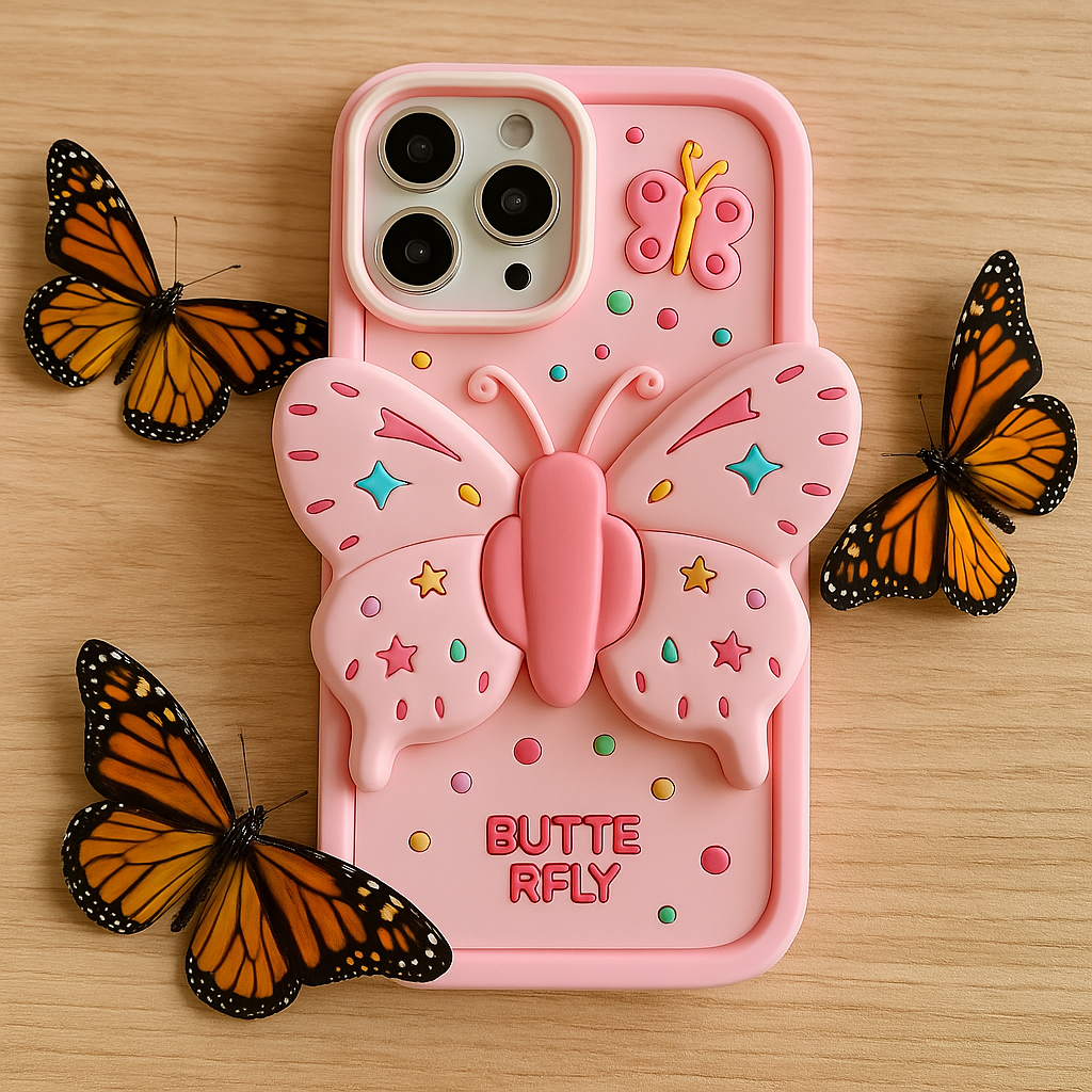 Maliben | Lovely 3d Folded Butterfly Shockproof Iphone Case