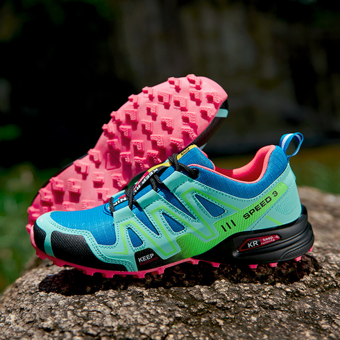 Maliben | Summit Climber HikIng Boots in Blue And Green