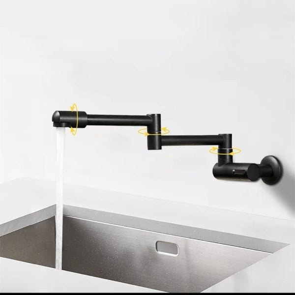 Maliben | Wall-Mounted Folding Chrome Pot Filler Faucet