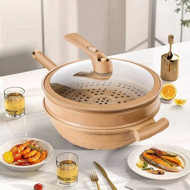 Maliben | Vega - Ultrasmart Wok Pro With Steamer Basket