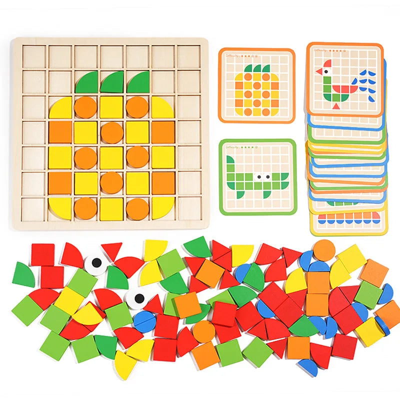 Maliben | WoodlAnd Puzzle - Fun and Educational Wooden Puzzle Set