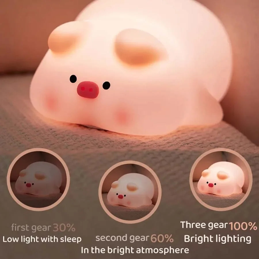Maliben | Plush Night Light For Children | Soft Led Light With Timer And Animal Design