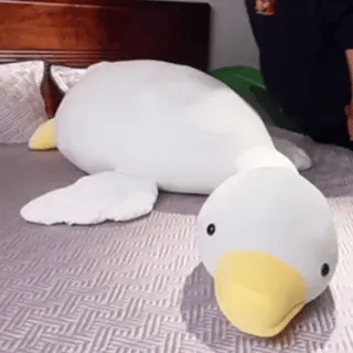 Maliben | White Goose Cushion | Soft And Cozy - Plush Toy