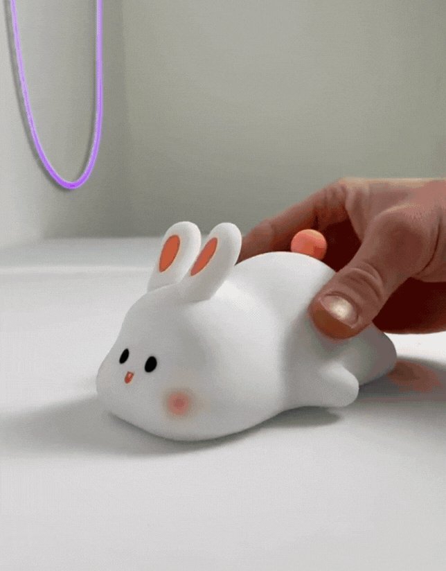 Maliben | Night Light | Soft And Dimmable - Rabbit Lamp For Children