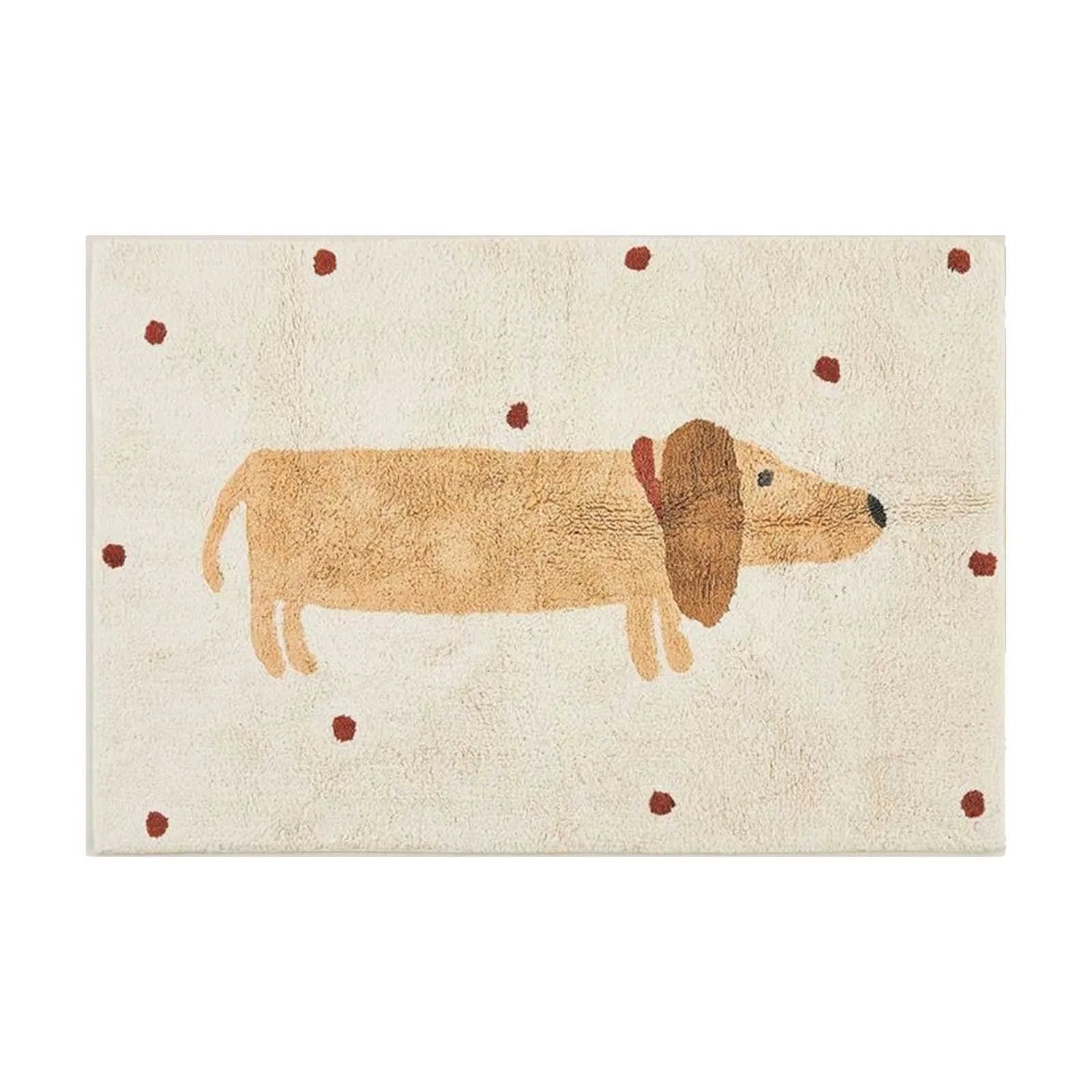 Maliben | Soft Rug With Dachshund Pattern – Cozy Children's Rug For The Bedroom