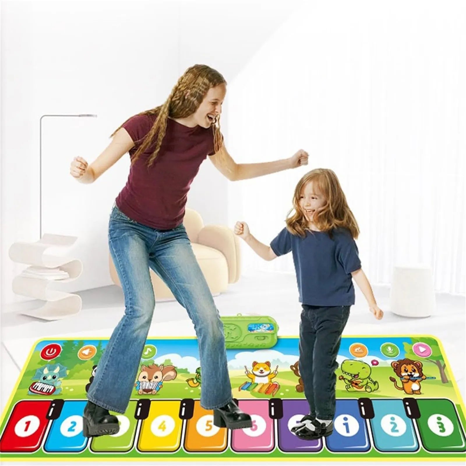 Maliben | Melodydance | Musical Fun - Piano Playmat With 8 Instrument Sounds For Toddlers