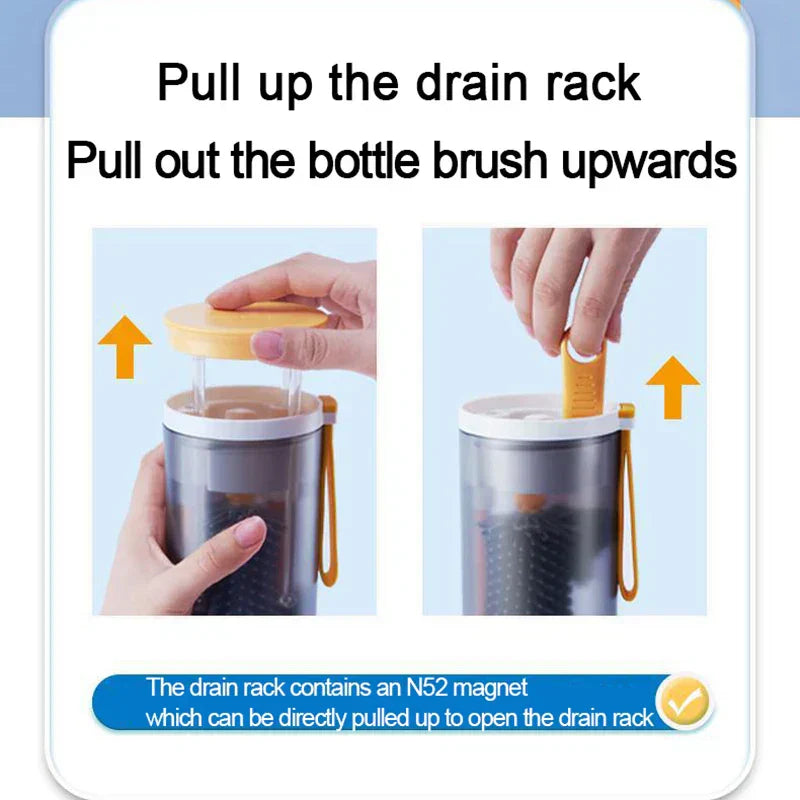 Maliben | Baby Bottle Cleaning Set – Practical Brush With Accessories For Easy Care On The Go