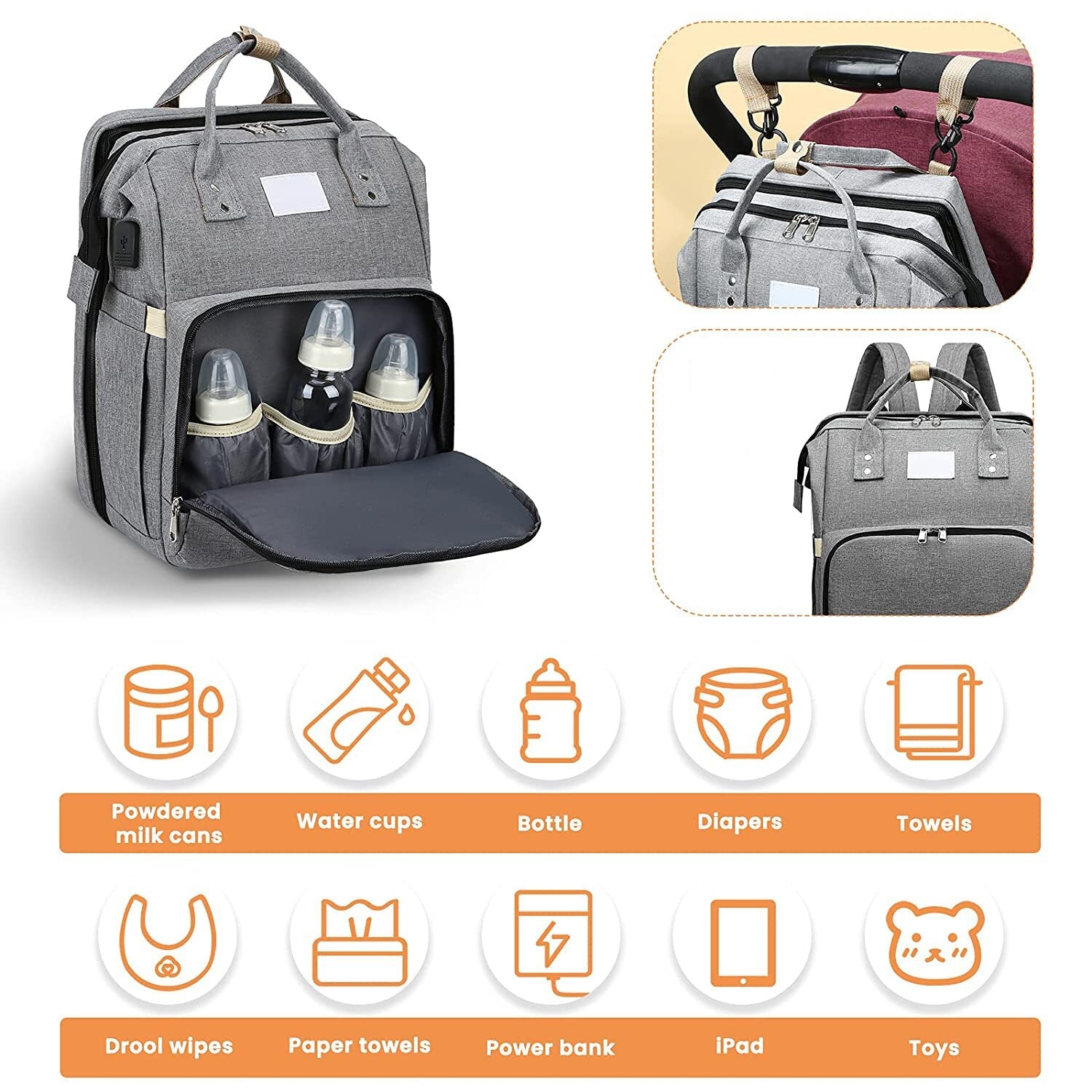 Maliben | All-In-One Smart Mama Diaper Bag