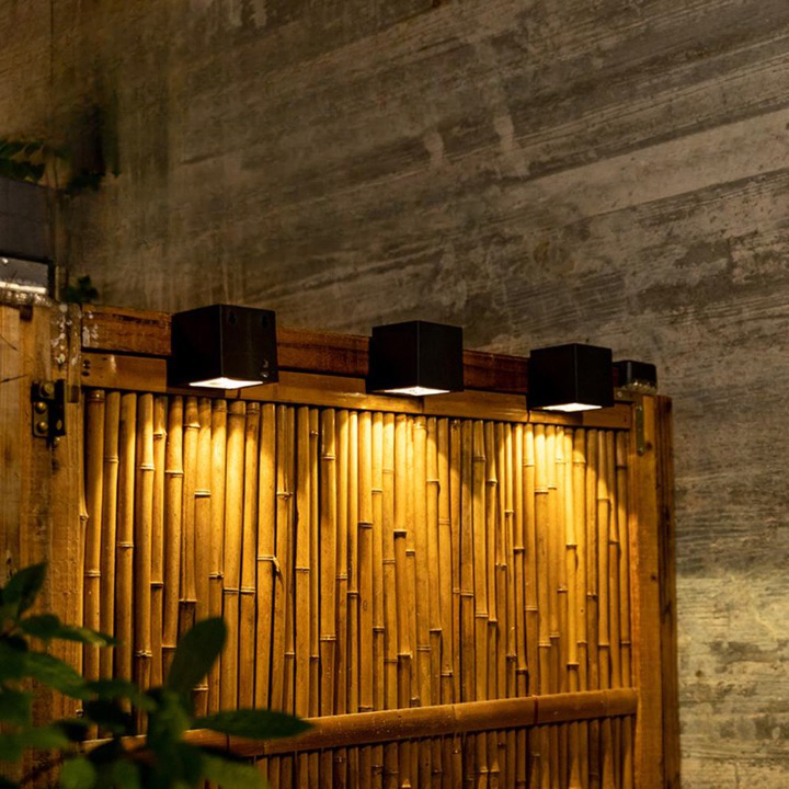 Maliben | Wireless Led Solar Cube Wall Lamps Deluxe - Create The Perfect Atmosphere In Your Garden!