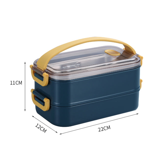 Maliben | Insulated Bento Lunch Box | Superior Temperature Retention & Multi-Compartment Design For Office, School & On-The-Go Meals