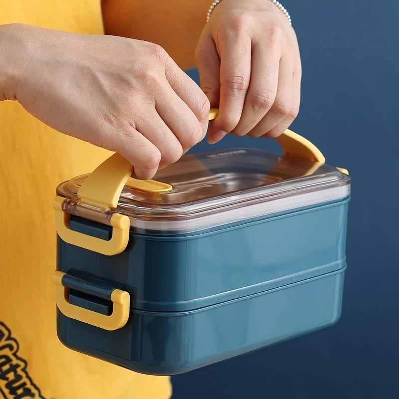 Maliben | Insulated Bento Lunch Box | Superior Temperature Retention & Multi-Compartment Design For Office, School & On-The-Go Meals