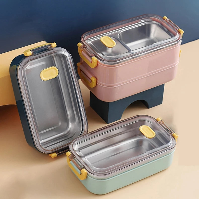 Maliben | Insulated Bento Lunch Box | Superior Temperature Retention & Multi-Compartment Design For Office, School & On-The-Go Meals