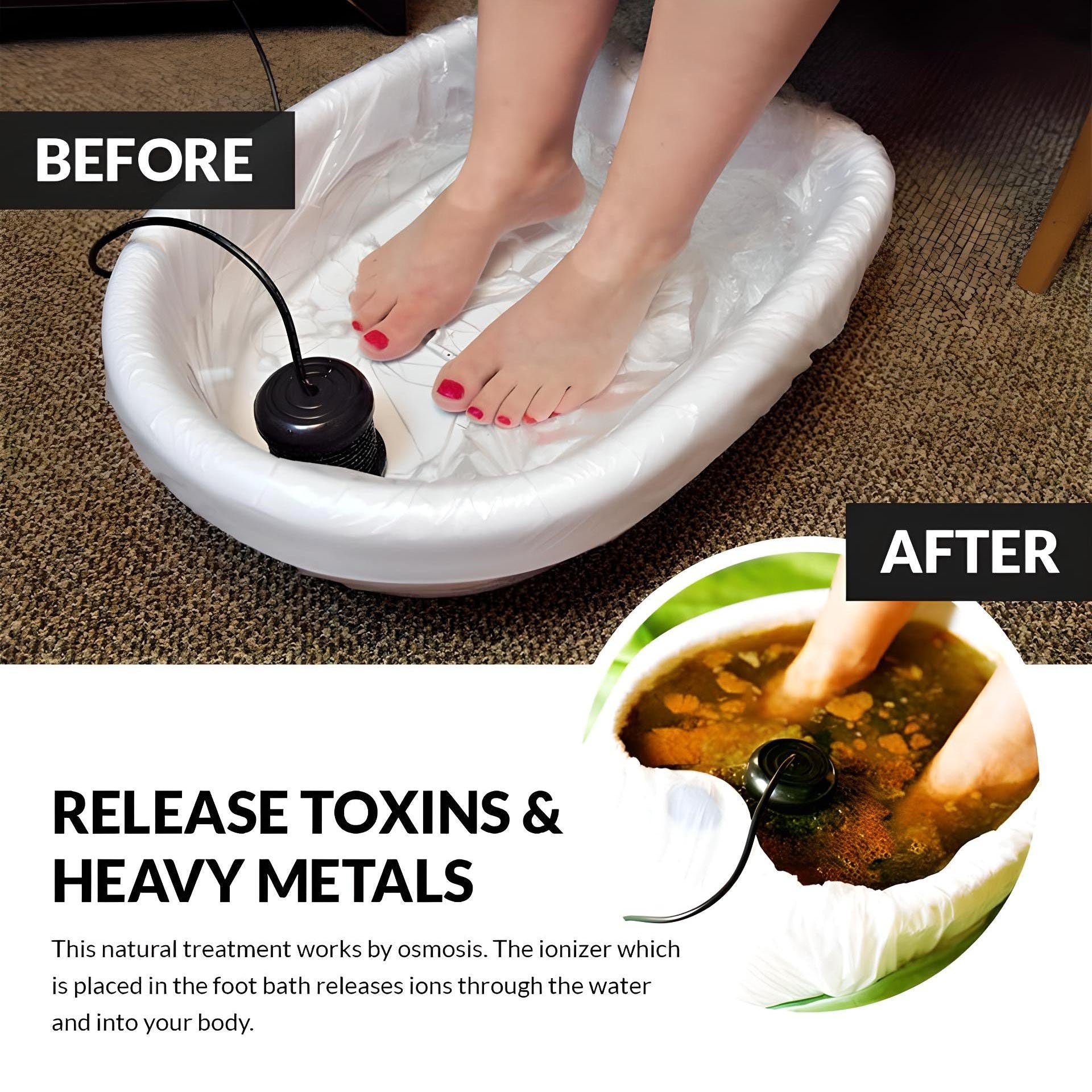 Maliben | Ionic Detox Foot Spa | Professional-Grade, Energy Boosting & Deep Cleanse For Home Use