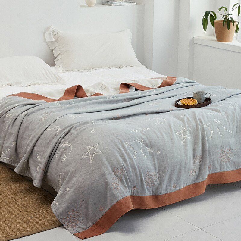 Soft Japanese Throw Blanket — Maliben bedroom
