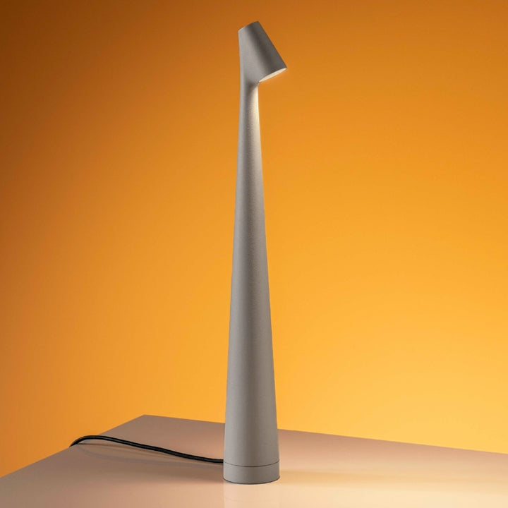 Maliben | Sculpting Table Lamp Wireless Led Lamp Solid Aluminium 10000mah Battery 3-Level Dimming Cri 90 Usb-C Charging Port Warm White 2700k