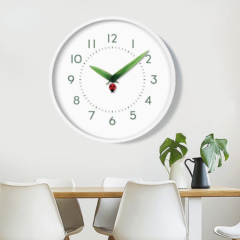 Maliben | Timeless Perch Clock - Chic Natural Time Clock With Bird And Flowers