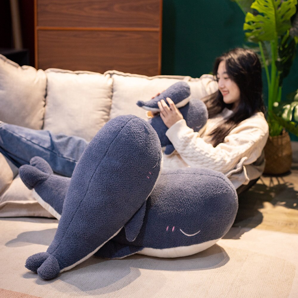 Maliben | Adorable Fluffy Blue Whale Plushie