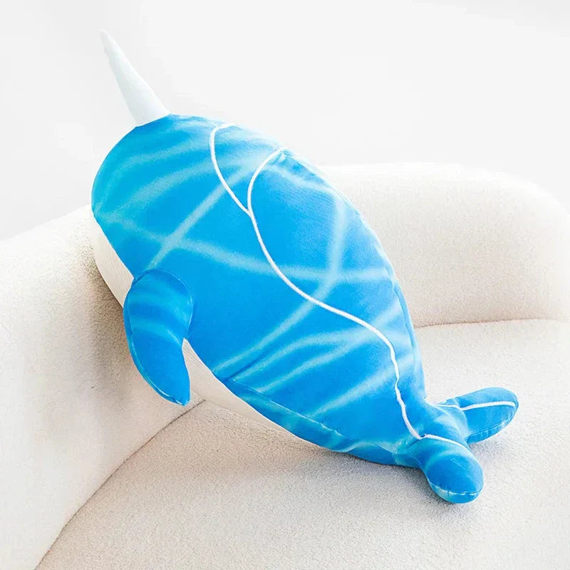 Maliben | Anime Childe Tartaglia Blue Narwhal Whale Plush