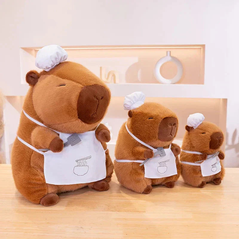 Maliben | Baker And Chef Capybara Plush Collection