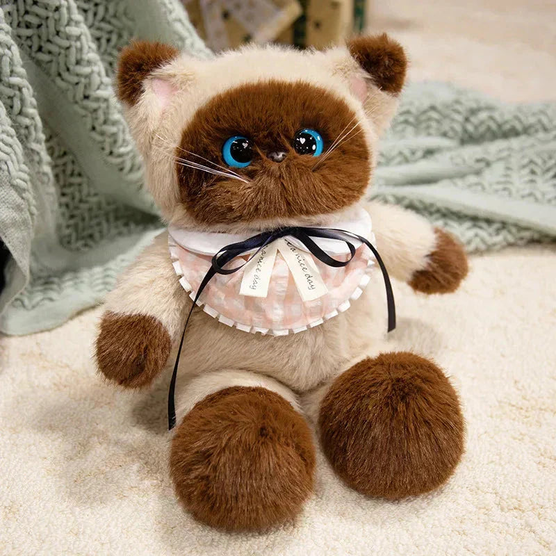Maliben | Big-Eyed Calico Siamese Cat Plush Friends