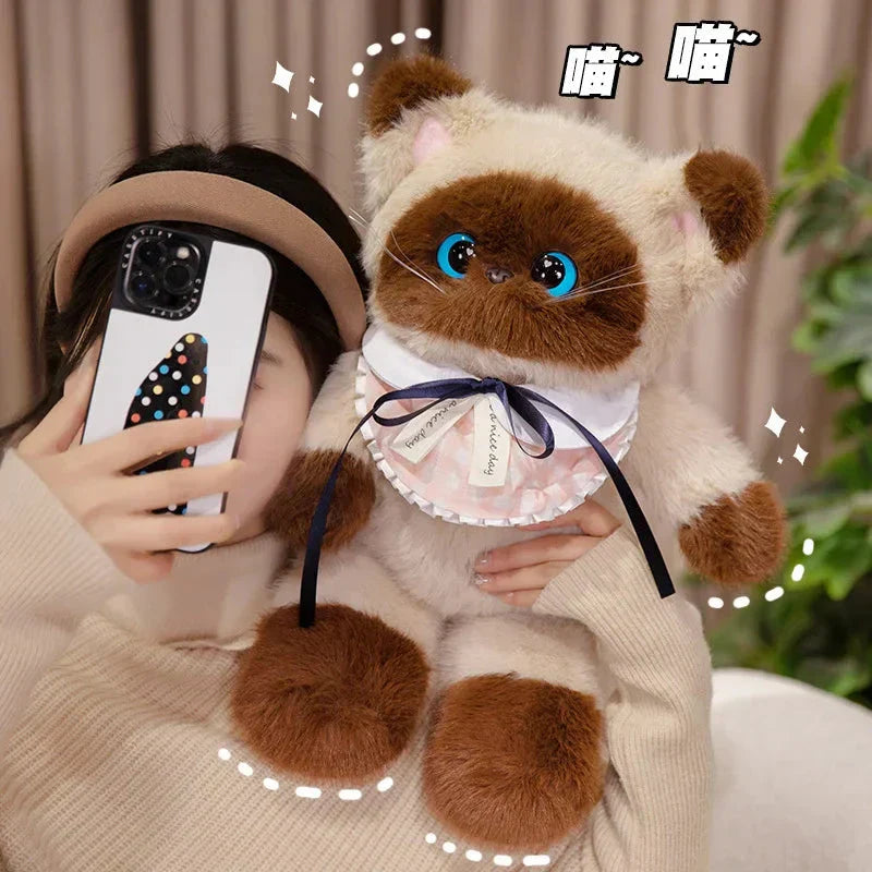 Maliben | Big-Eyed Calico Siamese Cat Plush Friends