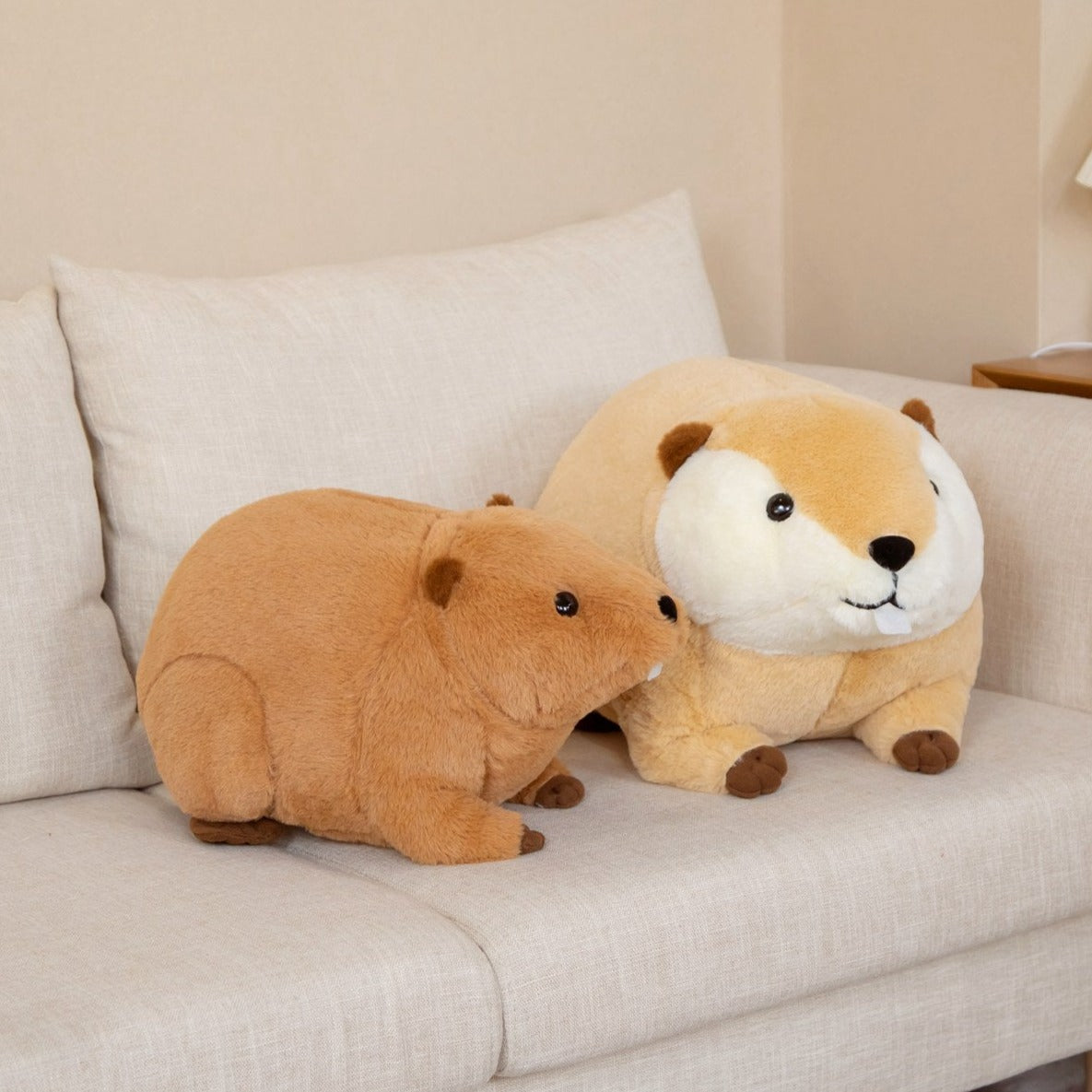 Maliben | Billy & Willy The Fluffy Brown Beaver Plushie