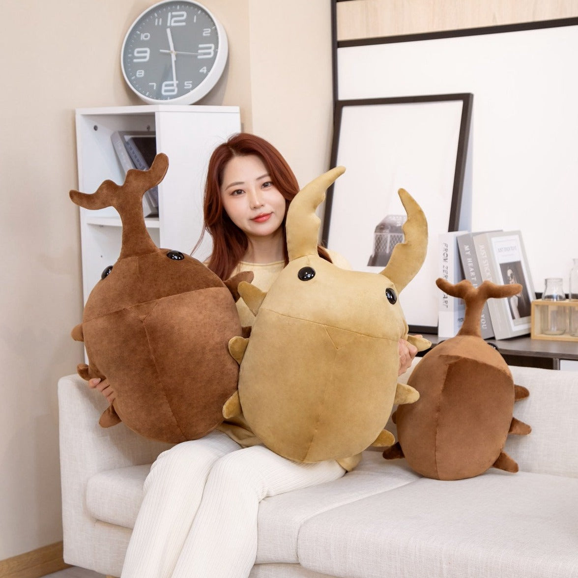 Maliben | Brown Kawaii Dung Beetles Plushies
