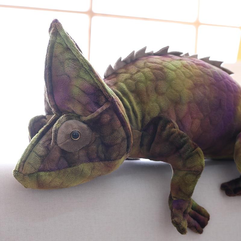 Maliben | Brown & Red Chameleon Plush