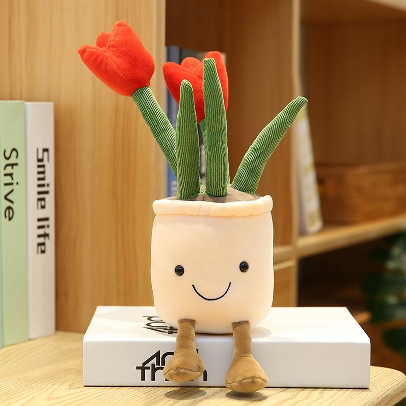 Maliben | Bubbly Tulip Flower Pot Plush