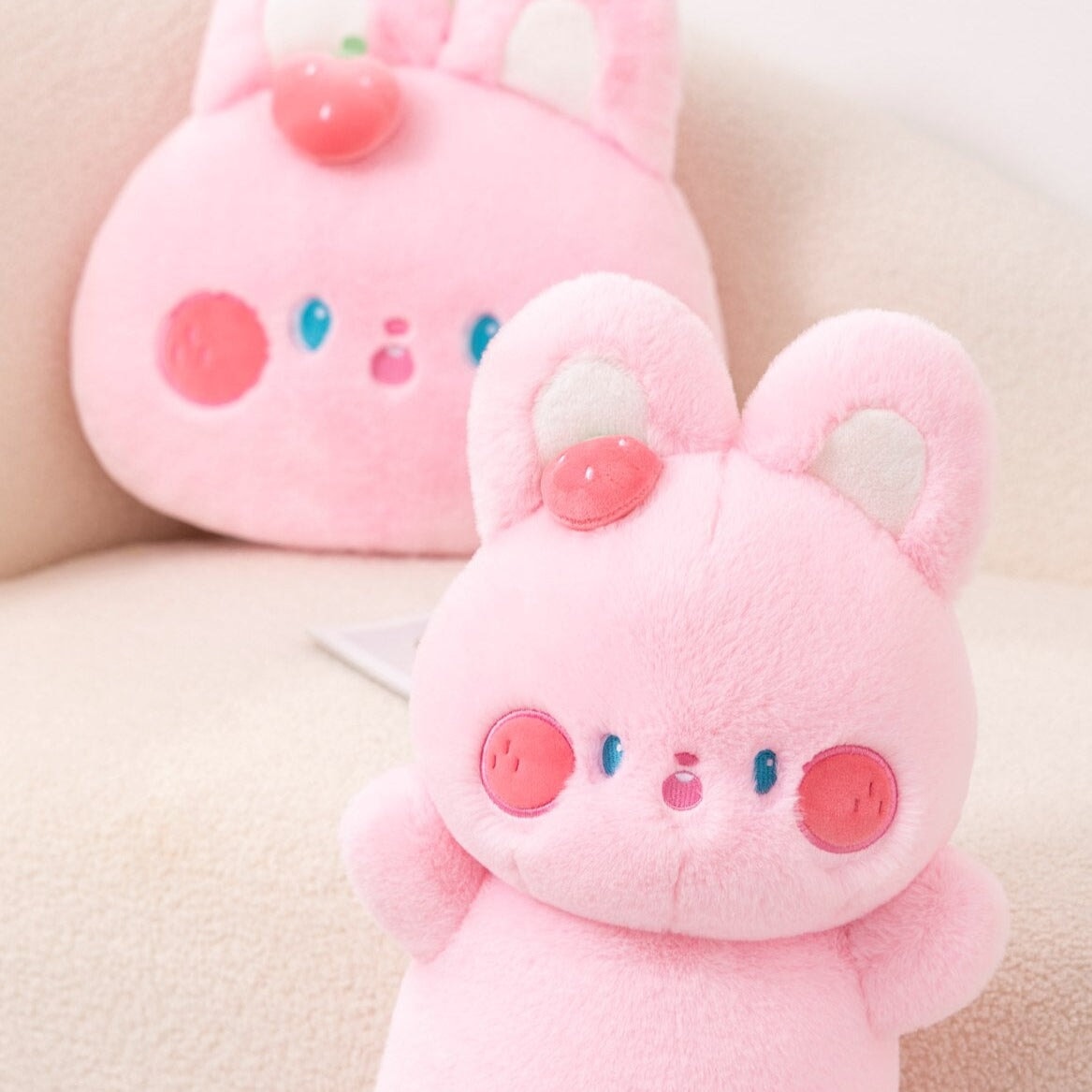Maliben | Buttons The Fluffy Pink Bunny Plushie