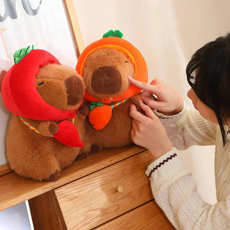 Maliben | Capybara With Vegetable Hats Plushie