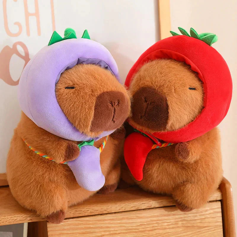 Maliben | Capybara With Vegetable Hats Plushie