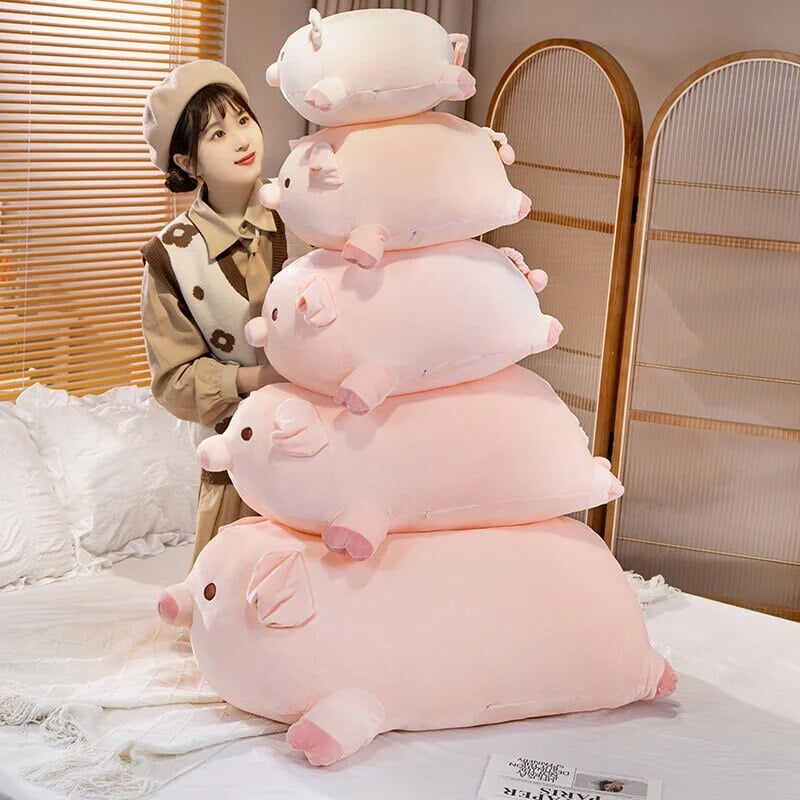 Maliben | Chubby Chonky Pink Piggy Plushies | New