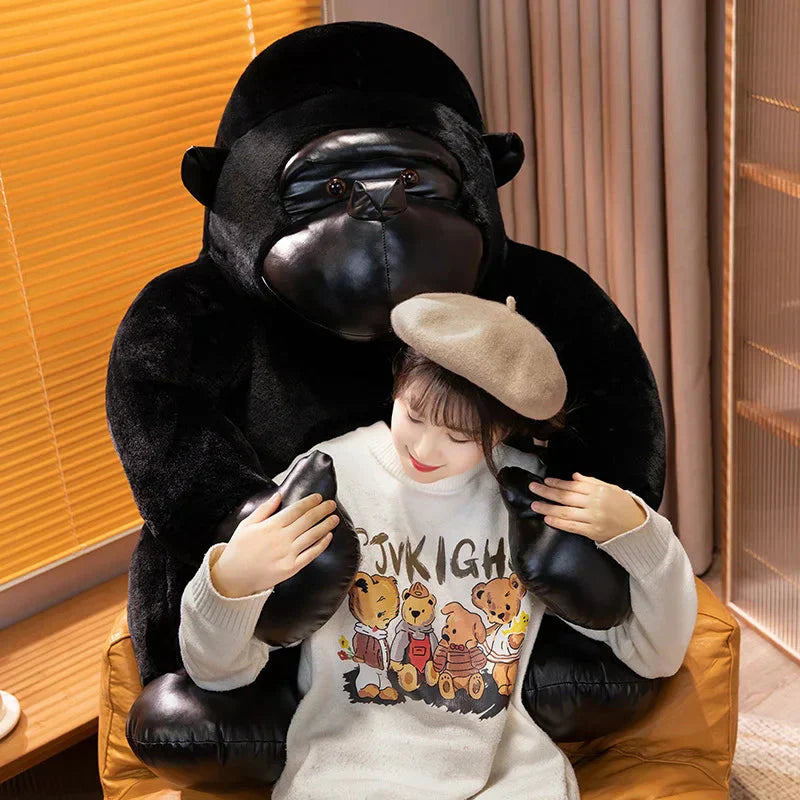 Maliben | Chunky Black Silver Gorilla Ape Plushies