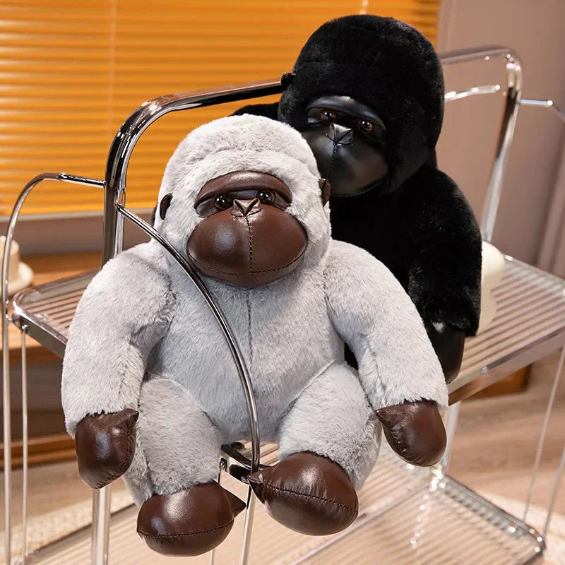 Maliben | Chunky Black Silver Gorilla Ape Plushies