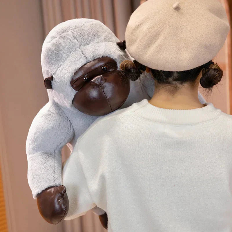 Maliben | Chunky Black Silver Gorilla Ape Plushies