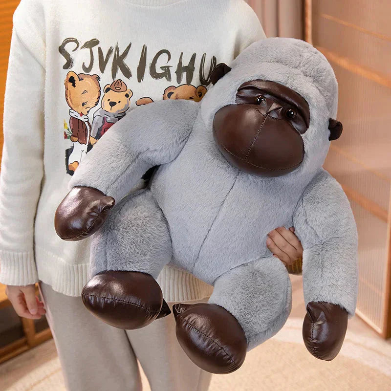 Maliben | Chunky Black Silver Gorilla Ape Plushies