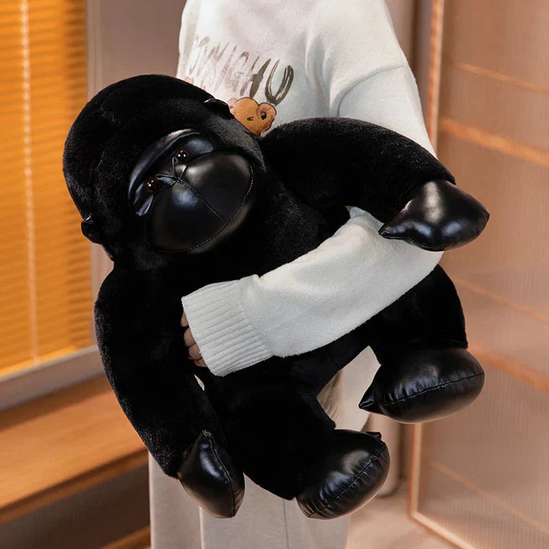 Maliben | Chunky Black Silver Gorilla Ape Plushies